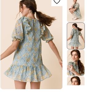 Mi Ami Francescas Fannie Floral Swing Mini Dress Size Medium